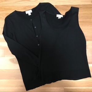 LOFT Sweaters - Black Silk Cardigan from LOFT LOFT Sweaters - Black Silk Cardigan from LOFT